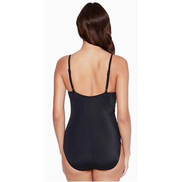 Magicsuit Women's Swimsuit Black‎ Floral Slimming Flower Bomb Lisa Size 8 - Picture 2 of 11